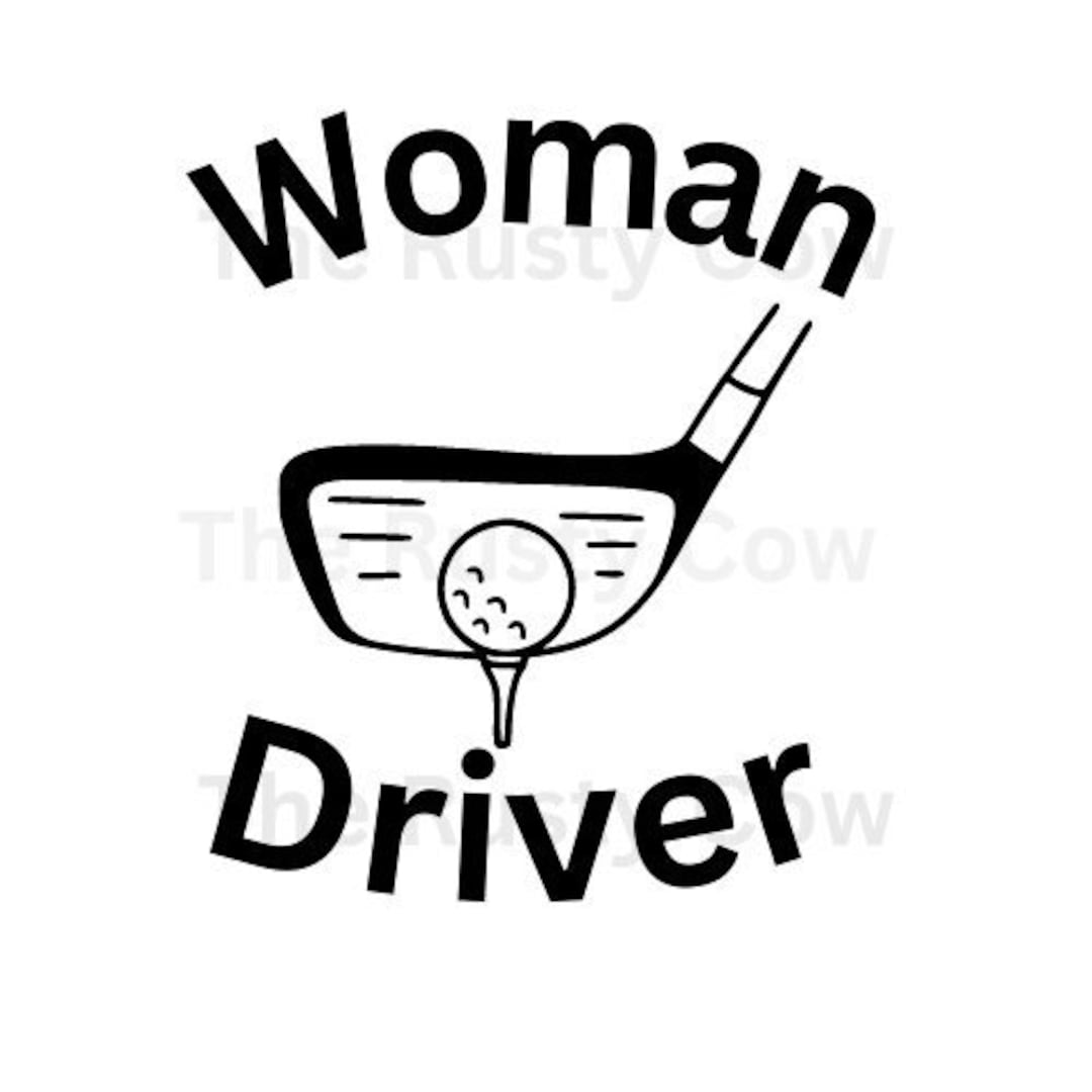 Woman Driver Golf SVG Lady Golfer SVG Woman Golfing Digital Etsy
