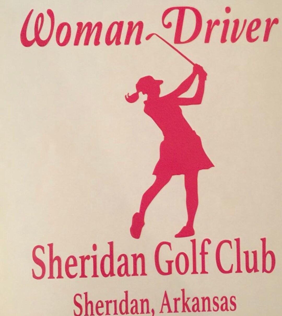Personalized Woman Driver Golf Decal, Golf Cart Decal for Women, Lady