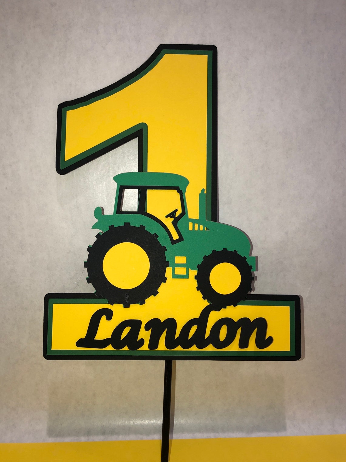 John Deere Cake Topper Personalized Tractor Cake