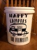 Happy Campers Campsite Flashing Bucket Light, Outdoor Christmas Gift, Personalized Camping Gift, Camping Lantern Tent Light, Gift for Dad 