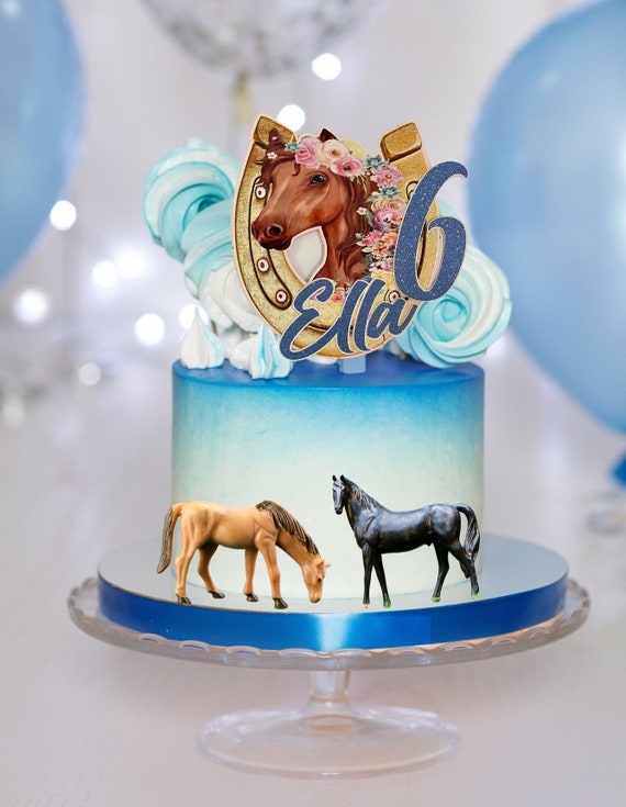 Personalized Horse Cake Topper, Cowgirl Horse Birthday Decoration, Custom  Equestrian Cake Topper, Cowgirl Party Decor, Western Cake Decor -   Canada