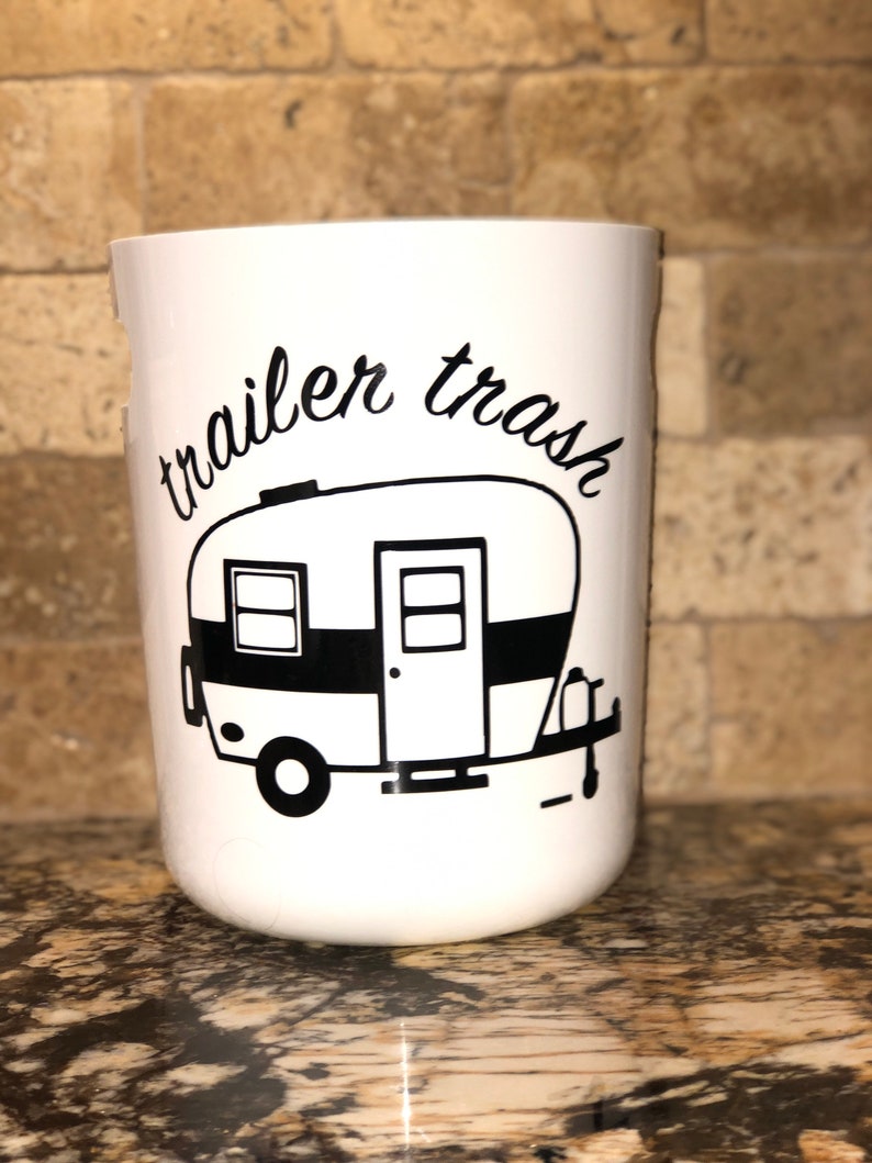Trailer Trash Camper Garbage Trash Can RV Waste Basket Small Etsy