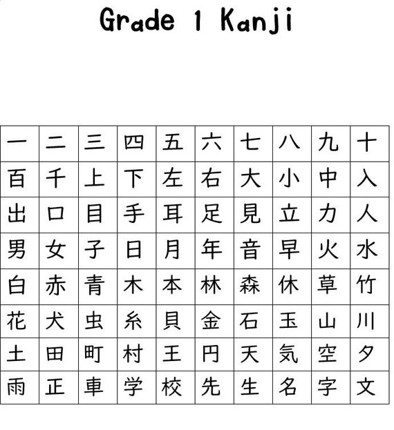 Workbook Japanese 1st Grade Writing Practice Book Kanji Standard