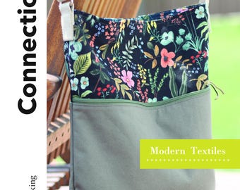 Connection Bag PDF Sewing Pattern/ 3 in 1 Sewing Pattern/Tote Sewing pattern /Purse Sewing Pattern / Cross Body Sewing Pattern