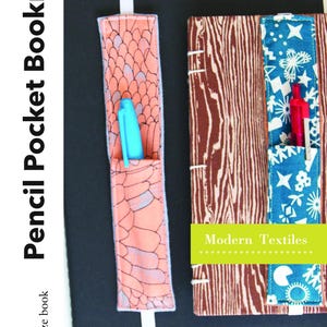 Pencil Pocket Bookmark PDF Sewing Pattern/ Beginner Sewing Pattern/Kid&#39;s Sewing pattern /Bookmark with Pocket Sewing Pattern / Kids Craft