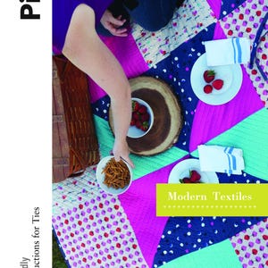 Picknick pdf-quiltpatroon / quiltpatroon voor beginners / modern quiltpatroon / quiltdassen / modern quilten / quilt