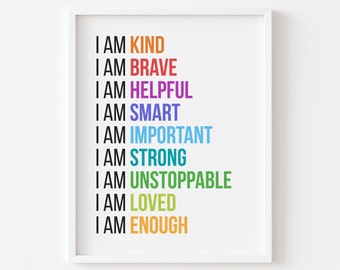 Positive Poster Etsy