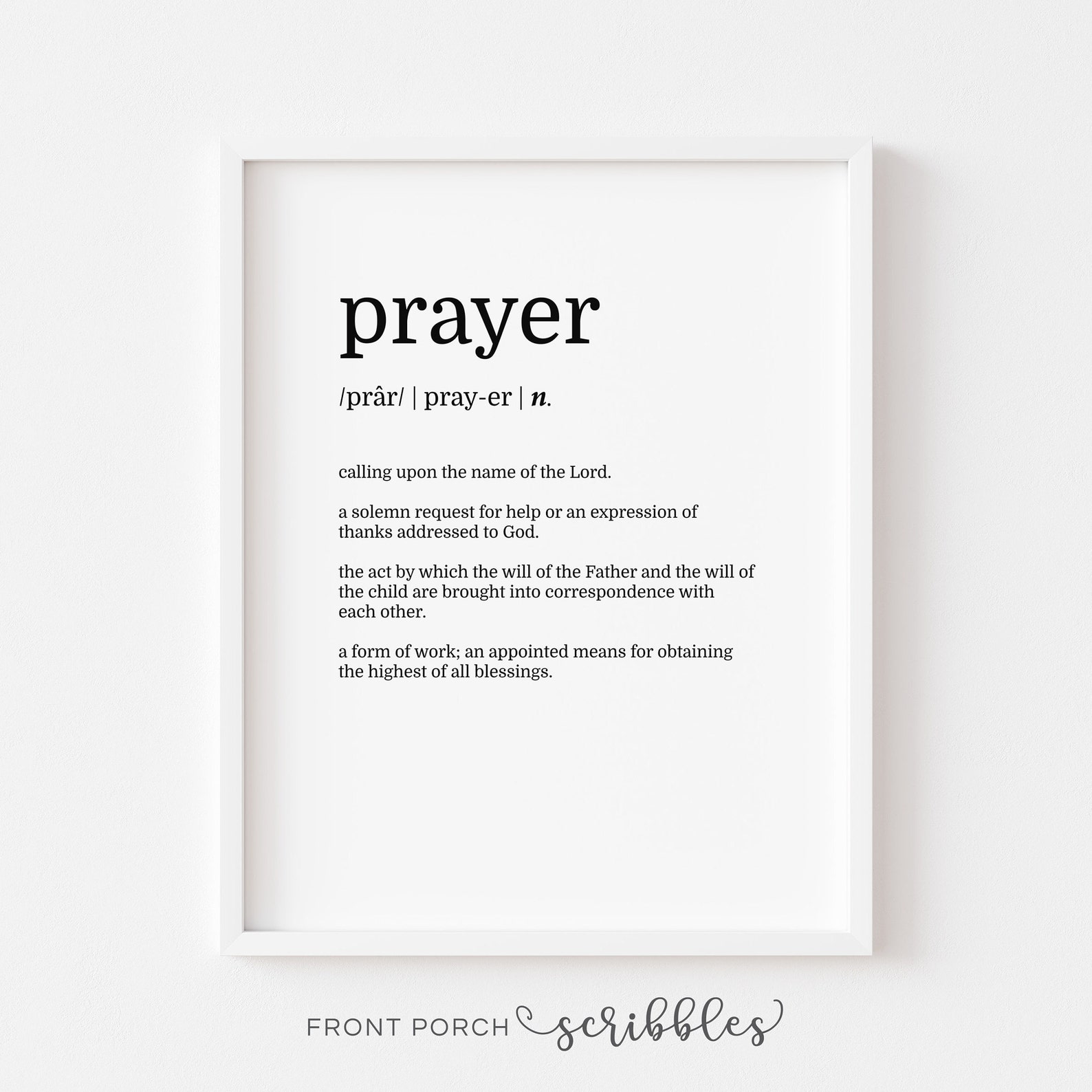 Prayer Printable Definition of Prayer LDS Art Pray Prayer Etsy