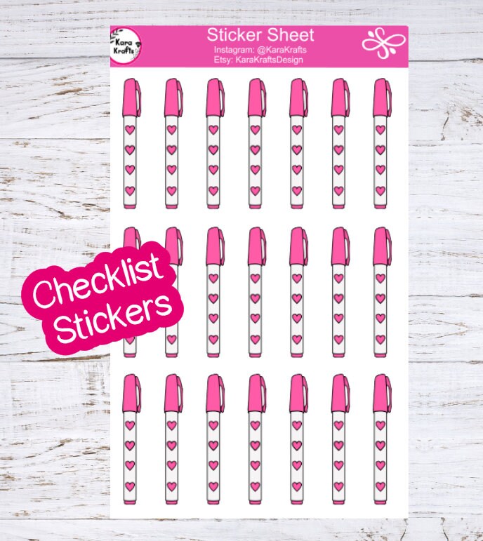 Checklist stickers Checklist planner stickers Planner | Etsy