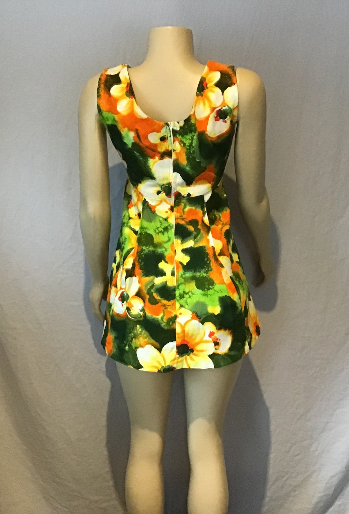 1950s/1960s Ui Maikai Hawaiian mini dress 100% Cotton empire | Etsy