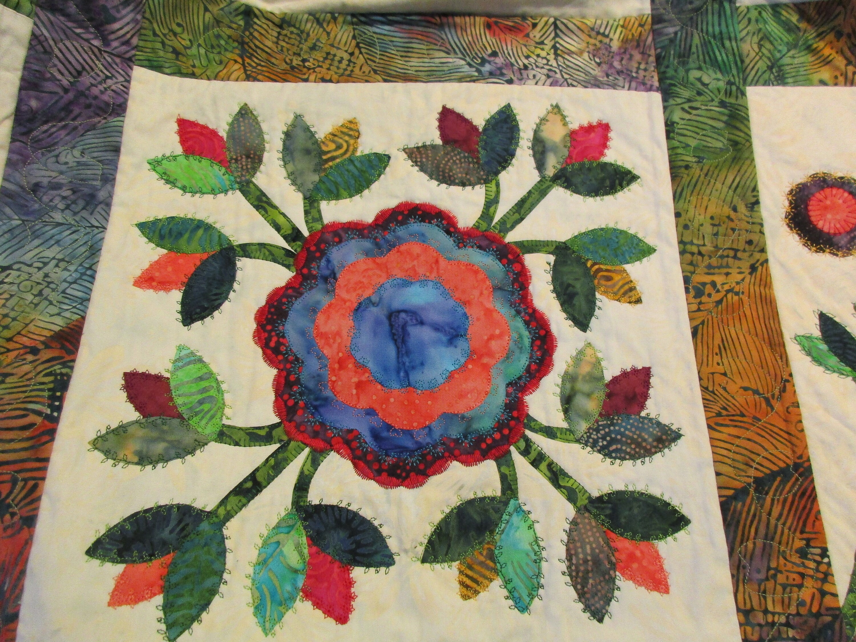 Handmade Quilt, Applique Quilt, Quilt for Sale, Bed Quilt, Art Wall