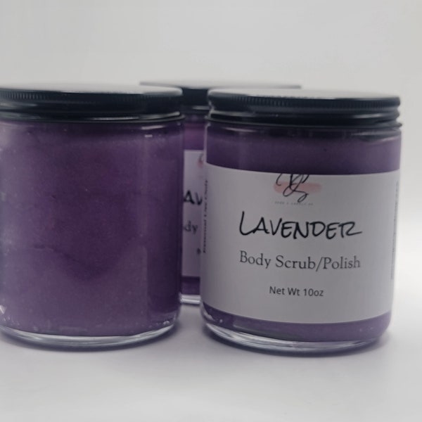 Lavender Emulsified Sugar 3 in 1 Body Scrub, Sugar Scrub, Emulsified Scrub, Exfoliating Scrub, Body Scrub