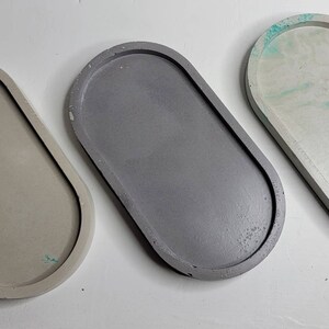 Oval Tray, Concrete Tray, Bathroom Tray, Trinket Tray, Candle Tray, Candle Holder, Jewelry Tray, Decorative Tray, Gift, Home Decor