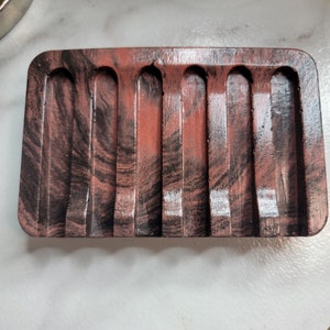 Marble Color Concrete Soap Dish, Draining Soap Holder, Bathroom Accessories, Modern, Shower Soap Dish, Sponge Holder, Soap Tray, Minimalist