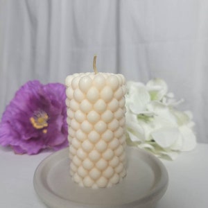 Bubble Candle, Pillar Candle, Decor candle, Soy candle, Gift For Her Candle, Pearl candle, Design candle