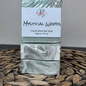 Mystical Woods Scented Handmade Soap, Cold Process soap, Bar Soap, earthy scent
