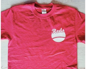 pink cincinnati reds shirt