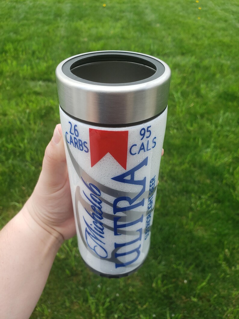 Michelob Ultra Skinny Can Cooler 12oz Etsy