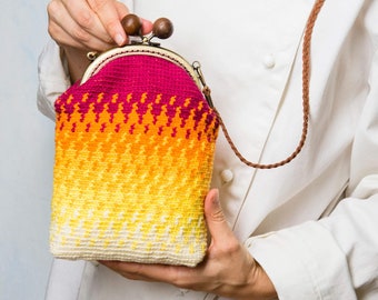 Small Crossbody Bag, Mini Crochet Crossbody Bag, Crochet Shoulder Bag, Shoulder Bag for Women, Shoulder Bag with Strap, Gift for Her