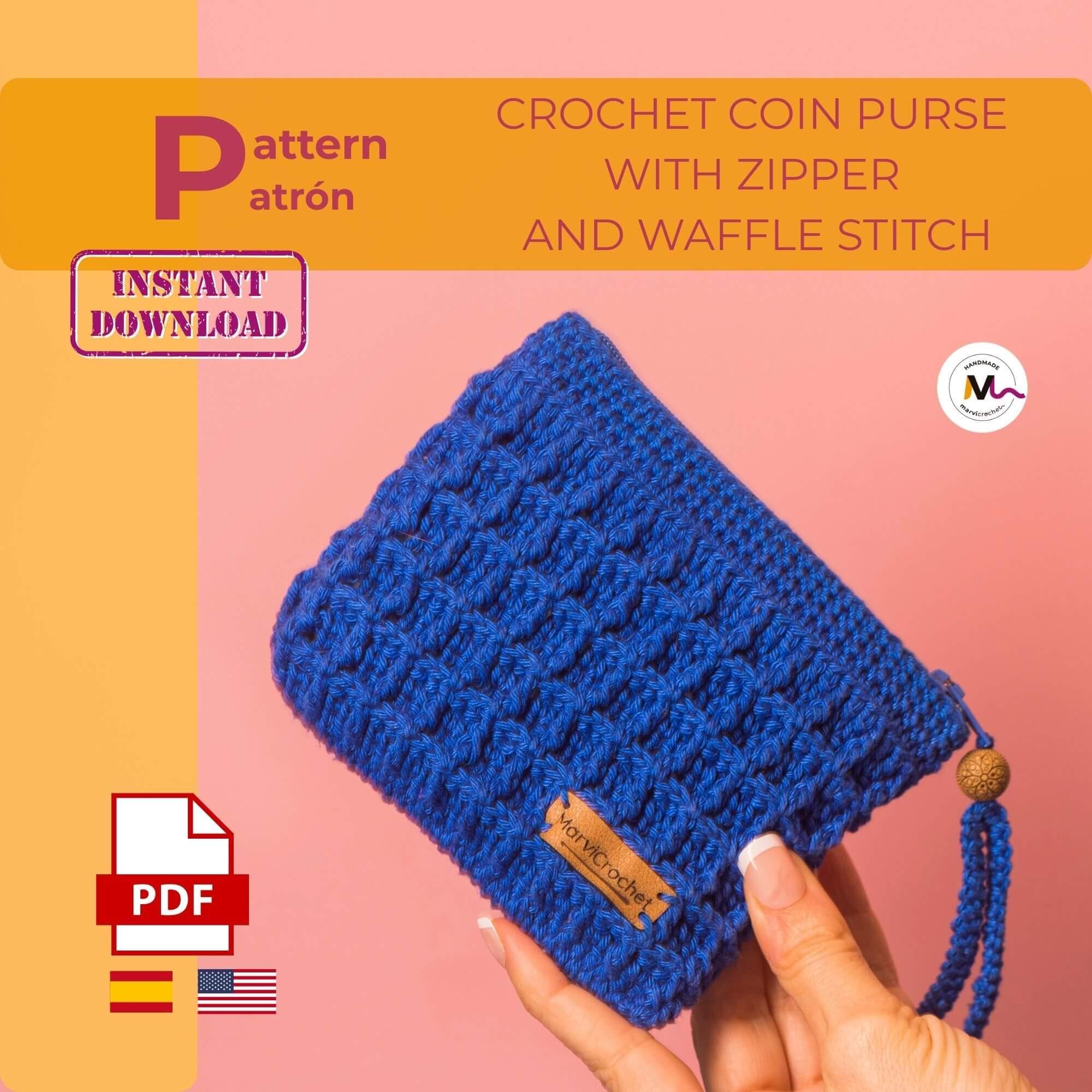 40 Small Purse Crochet Patterns for Chic, Portable Bags and Mini Accessories 37 Crochet Pattern Coin Purse with Zipper