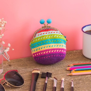 Coin Purse for Women, Crochet Coin Purse, Kiss Lock Pouch, Coin Purse Kiss Lock, Coin Purse Wallet, Wallet Women Cute, Gift for Her