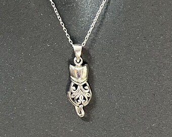 925 Sterling Silber Kitty Anhänger