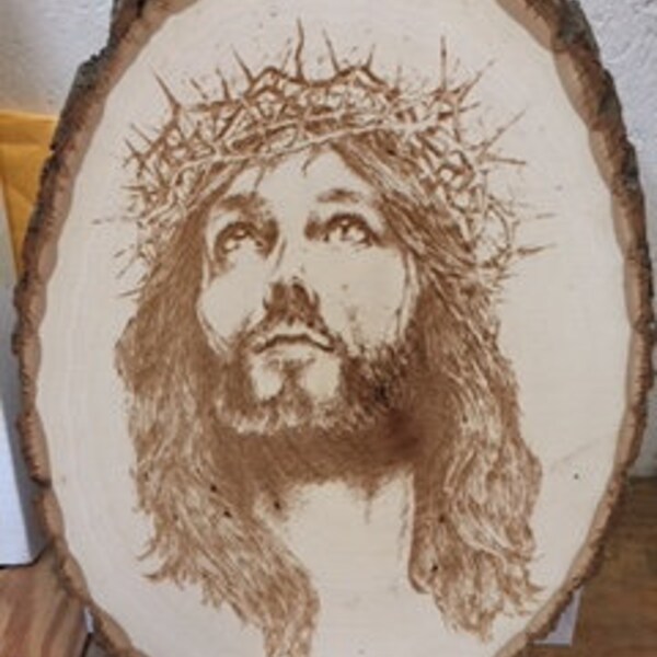 Jesus Wood Burning - Etsy