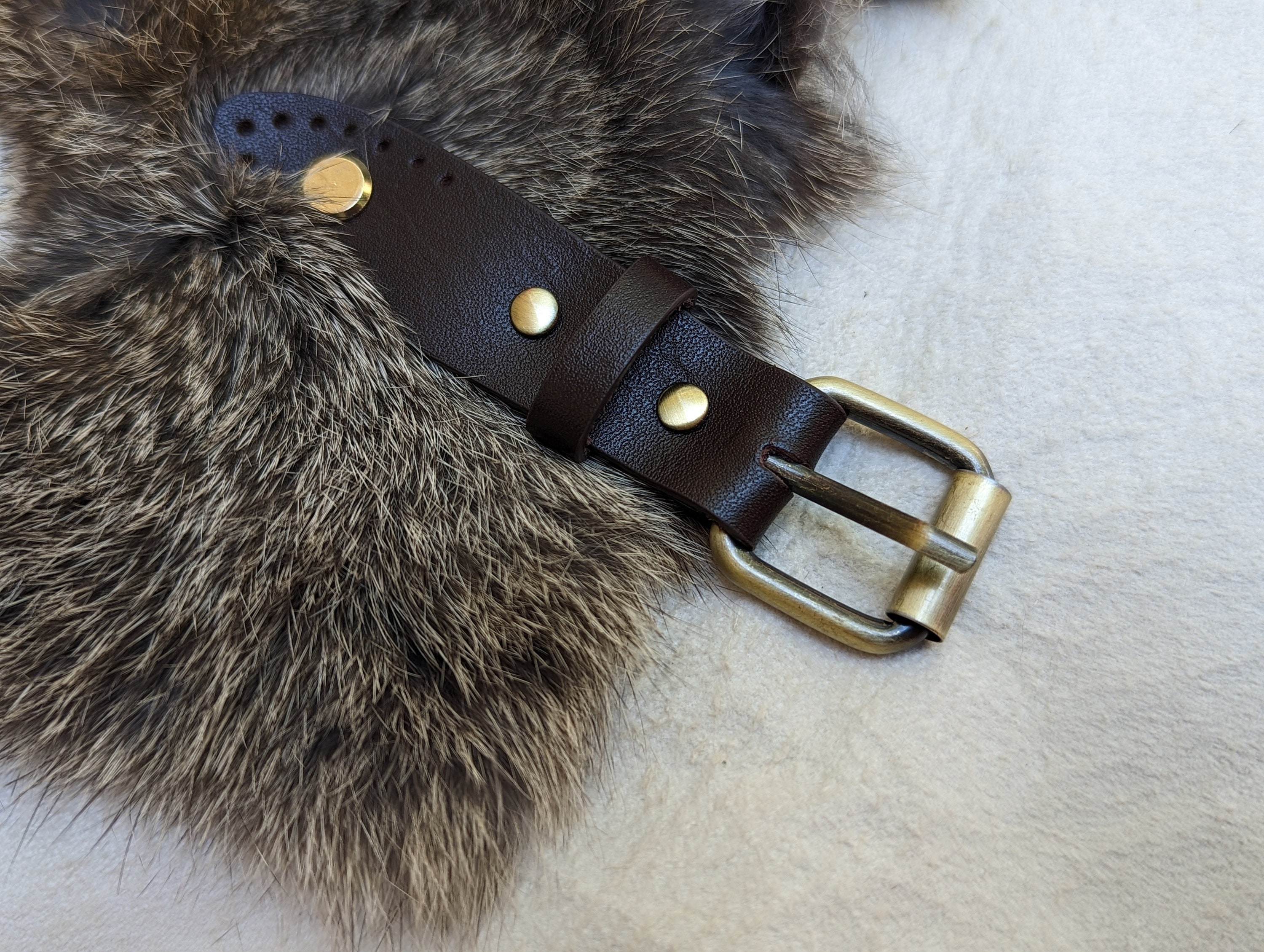 Rabbit Fur Shoulder Cape Cloak | Fur Mantle | Various Colors