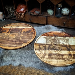 Odin & Frigg Altar Teller Set: Nordische Pagan Götter Kunst