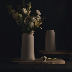 Handmade Ceramic Bouquet Vases White Ivory image 6