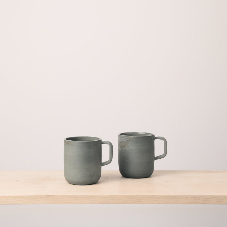 Handmade Ceramic Mug Forest Green image 4