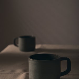 Handmade Ceramic Mug Forest Green image 10