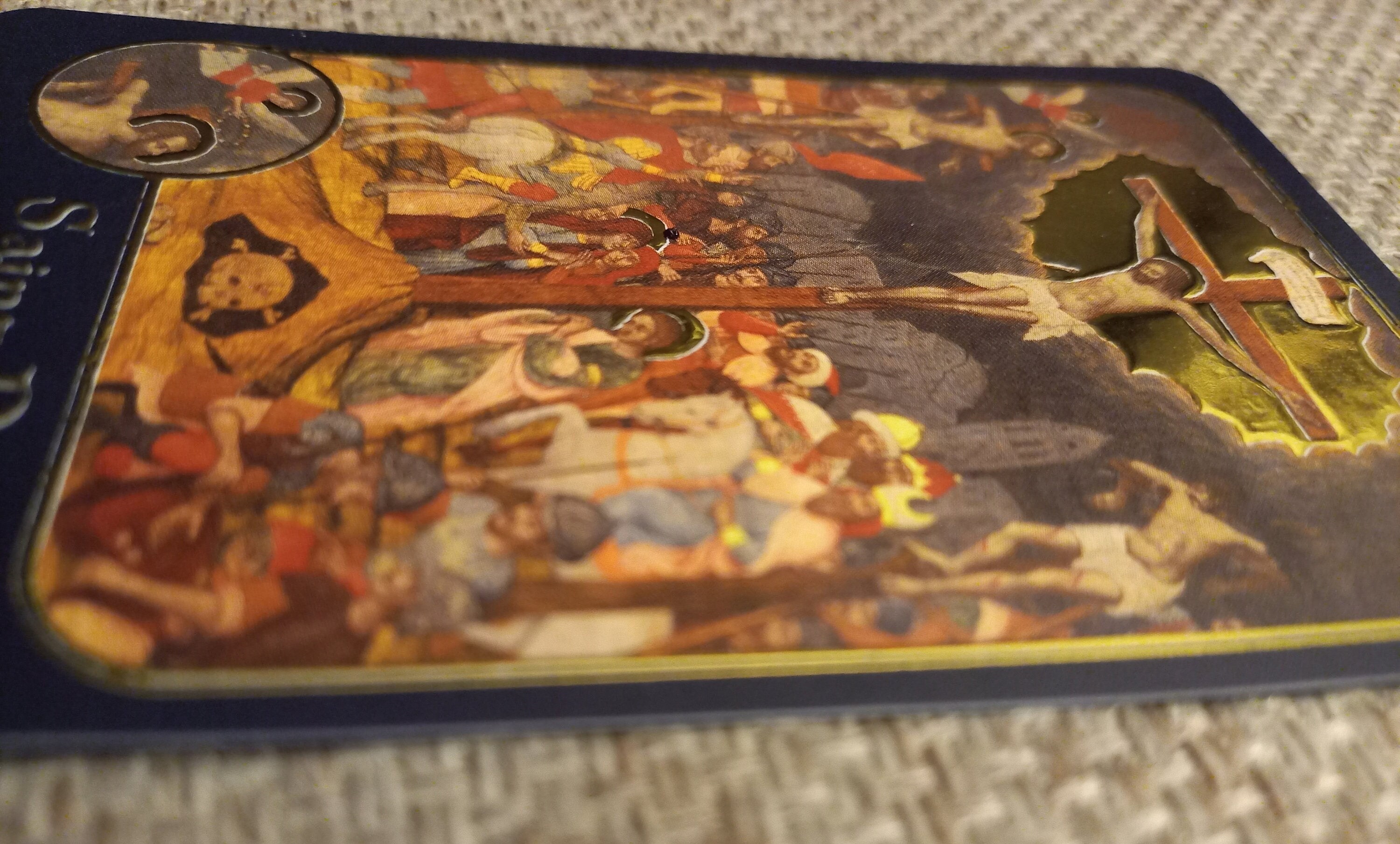 St. Dismas Holy Card With Gold Foil Border. It is 2.75 X 4.25with ...