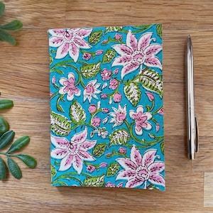 Pretty Handmade Journal | Handmade Boho Paper Journal | Thick recycled paper | Beautiful Patterned Notebook | Paper Beautiful Journal