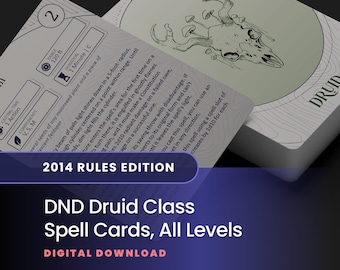 Druïdespreukkaarten: NST 2014-editie, alle niveaus (afdrukbare pdf)