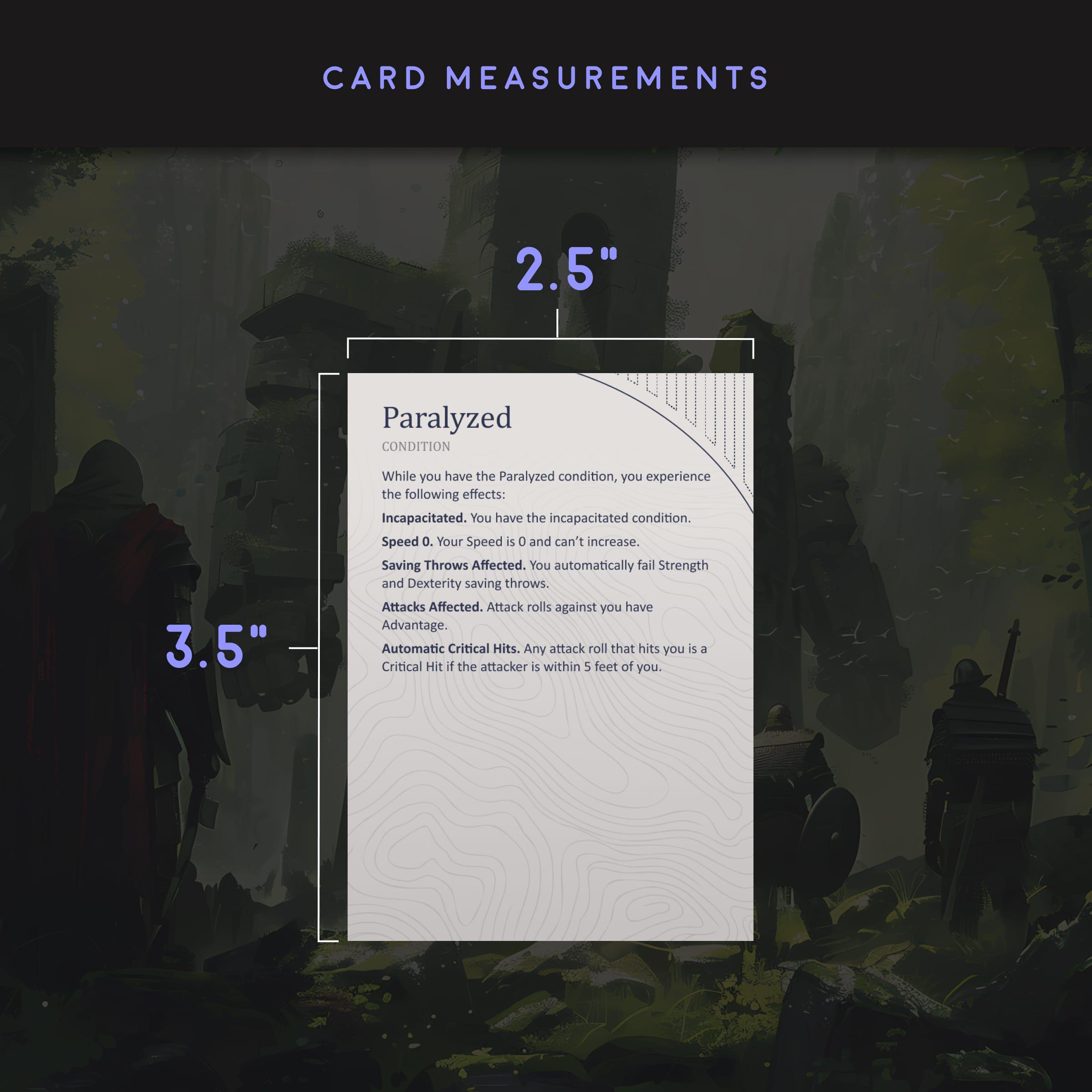 DND Conditions Cards Printable PDF – 5e Status Effects Reference ...