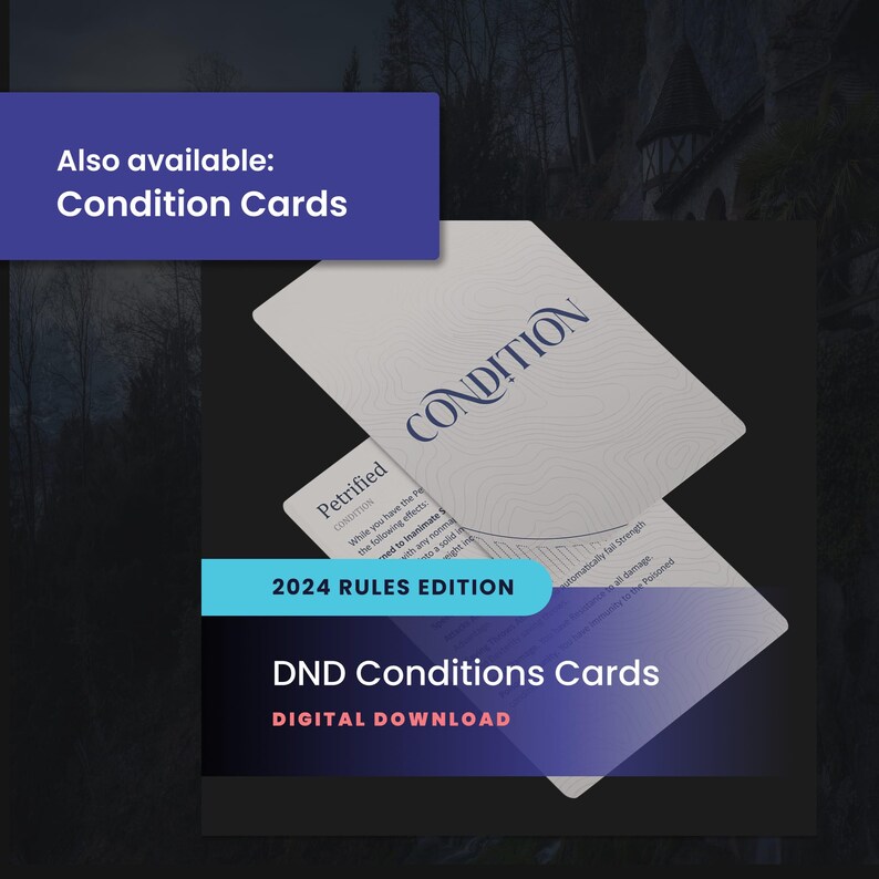 DND Ability Cards: Backgrounds, Class Abilities, Species Abilities, and Feats (Printable PDF) image 10