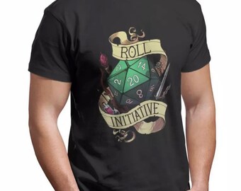 Dungeons and Dragons Role for initiative logo T-Shirt