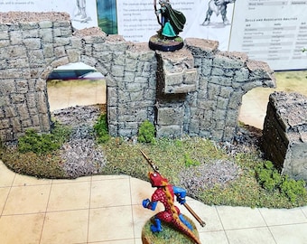 5 piece Ancient Stone model ruins wargaming scenery terrain