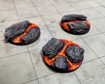 Lava Wargaming Miniature Bases, 32mm, 10 Pack