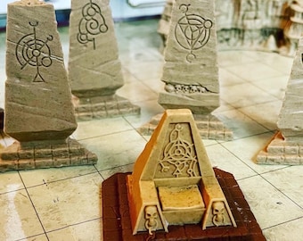 Legend Games- resin Necromancer throne, for RPG and wargaming scenery