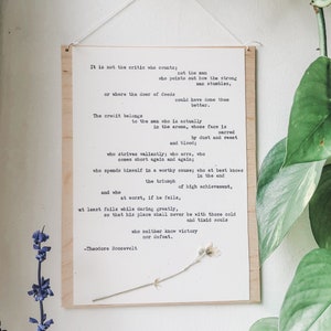 theodore roosevelt, daring greatly; daring greatly theordore roosevelt print, daring greatly quote, brene brown wall art, brene brown quote