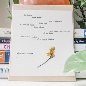 frances harper, my hands were weak; typewriter art, feminist print, social justice, inspirational quote, human rights quotes, civil rights