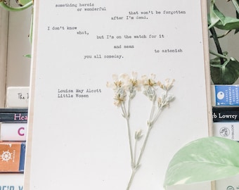 louisa may alcott, I want to do something splendid; typewriter art, little women, literary gift, female writer, be great, little women quote