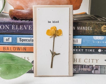 vriendelijk, natuur geïnspireerde kunst, geestelijke gezondheid geschenken, aangepaste offerte print, schrijfmachine appartement decor, geperste bloem kunst herbarium, kantoor kunst