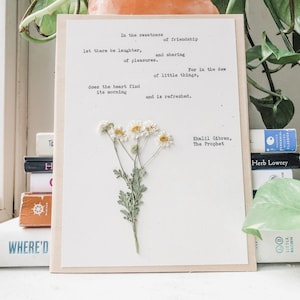 khalil gibran, en la dulzura de la amistad; regalo para el mejor amigo, impresión de la amistad, regalo de bienvenida, para los mejores brotes, regalos personalizados