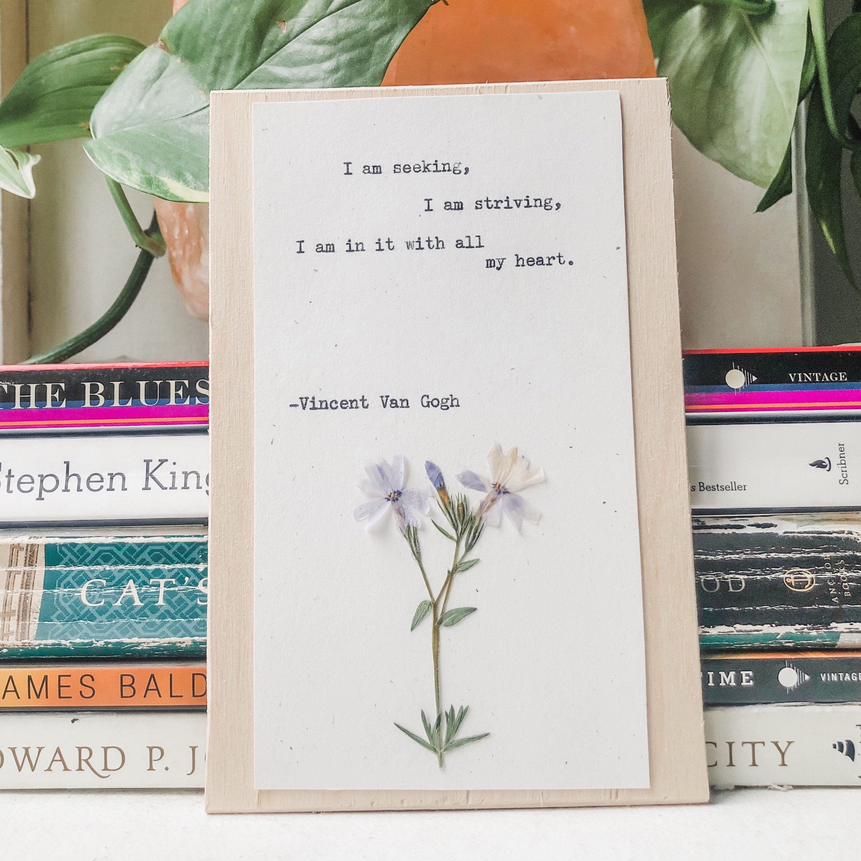 Vincent Van Gogh I Am Seeking Van Gogh Print Typewriter Etsy