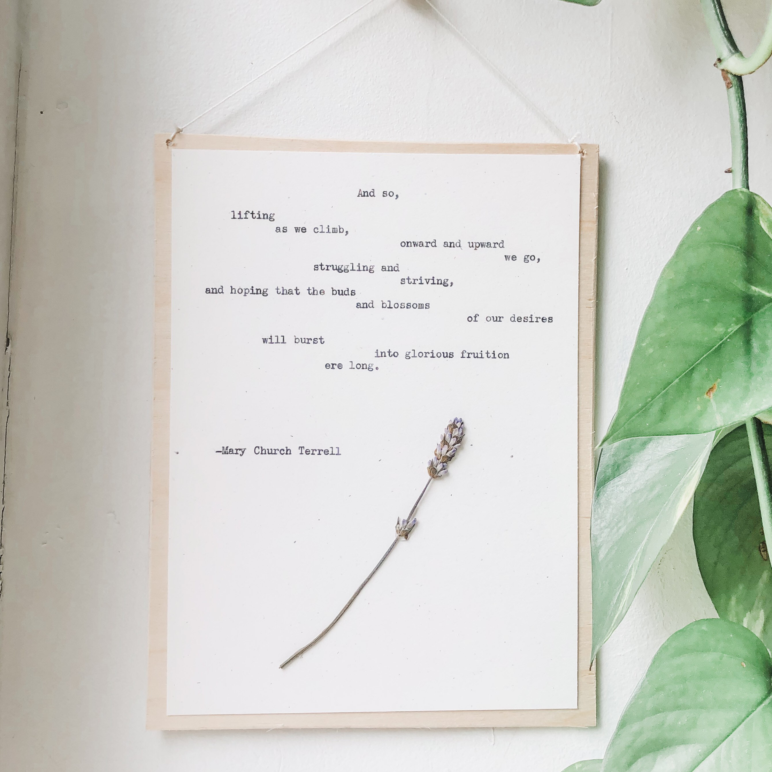 Mary Church Terrell Quotes Mary Church Terrell Onward And Upward Typewriter Art | Etsy