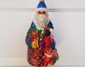 Christopher Radko Christmas Ornament-Santa Clause with Bag of Gifts-Tall-EXCELLENT CONDITION