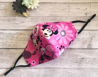 Babyhug Washable & Reusable Knit Face Mask Minnie Mouse - Pack of 2
